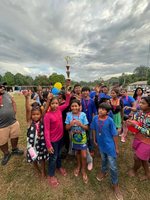 Foto da galeria: Escola Reinaldo Prill conquista 2º lugar em sua primeira participação na Gincana de Pais e Filhos.